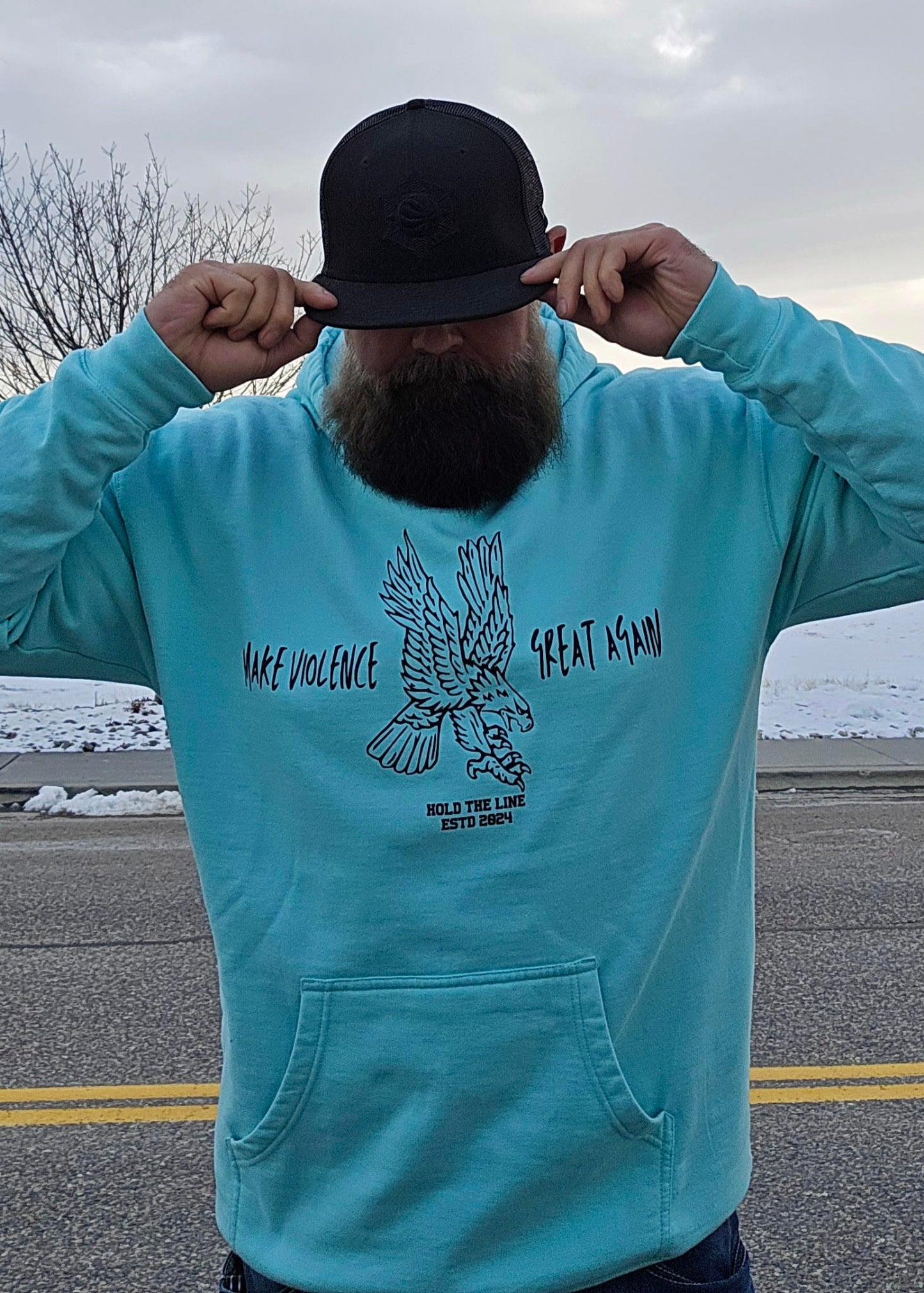 Make Violence Great Again Mint Hoodie