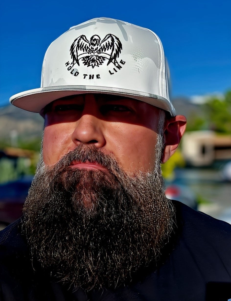 Hold The Line White Camo Snapback